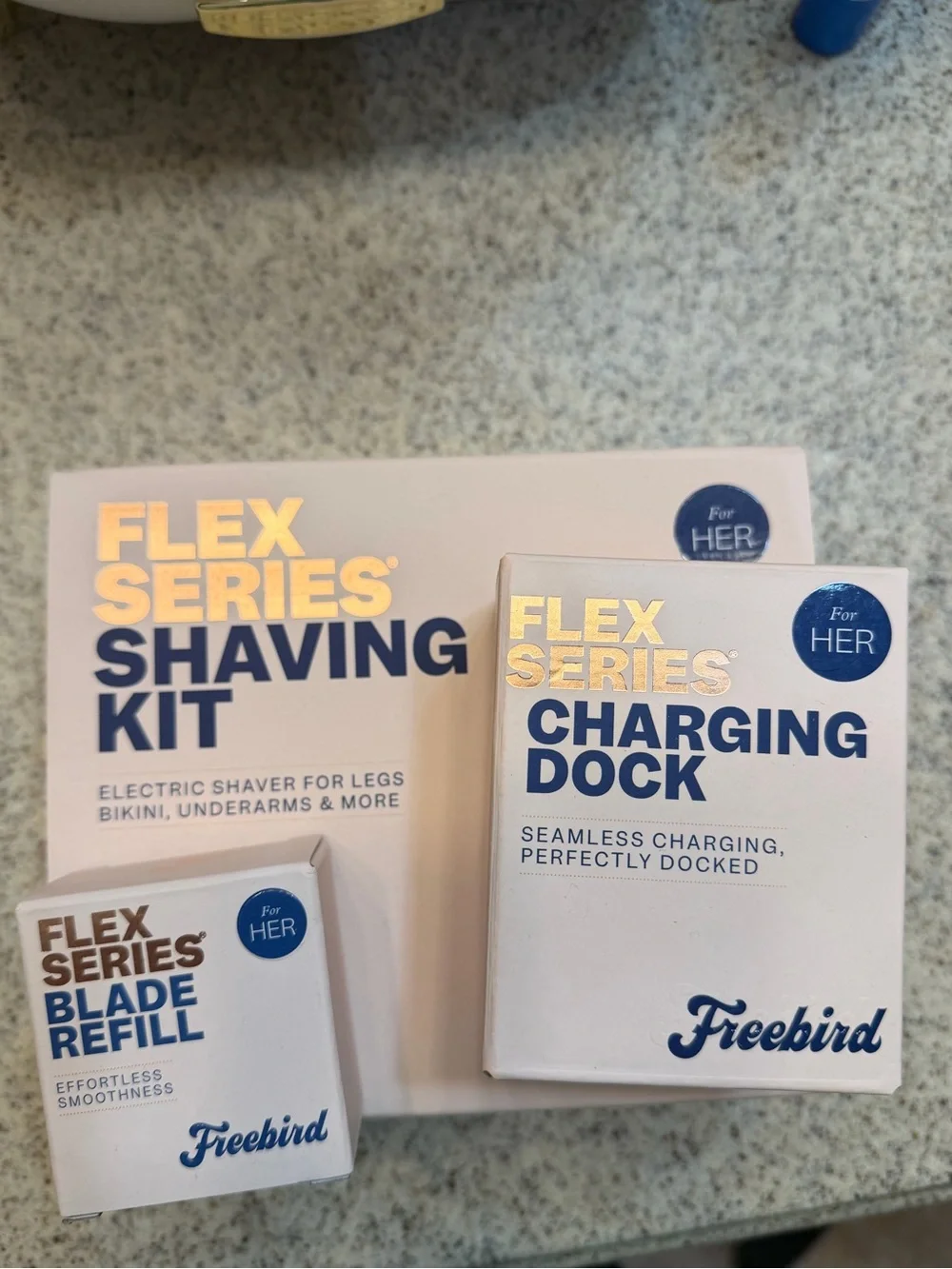 Freebird Flex Series Shaving Kit for Her — White